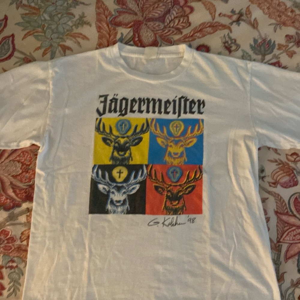 Vintage 1998 Jäegermeister pop art t-shirt